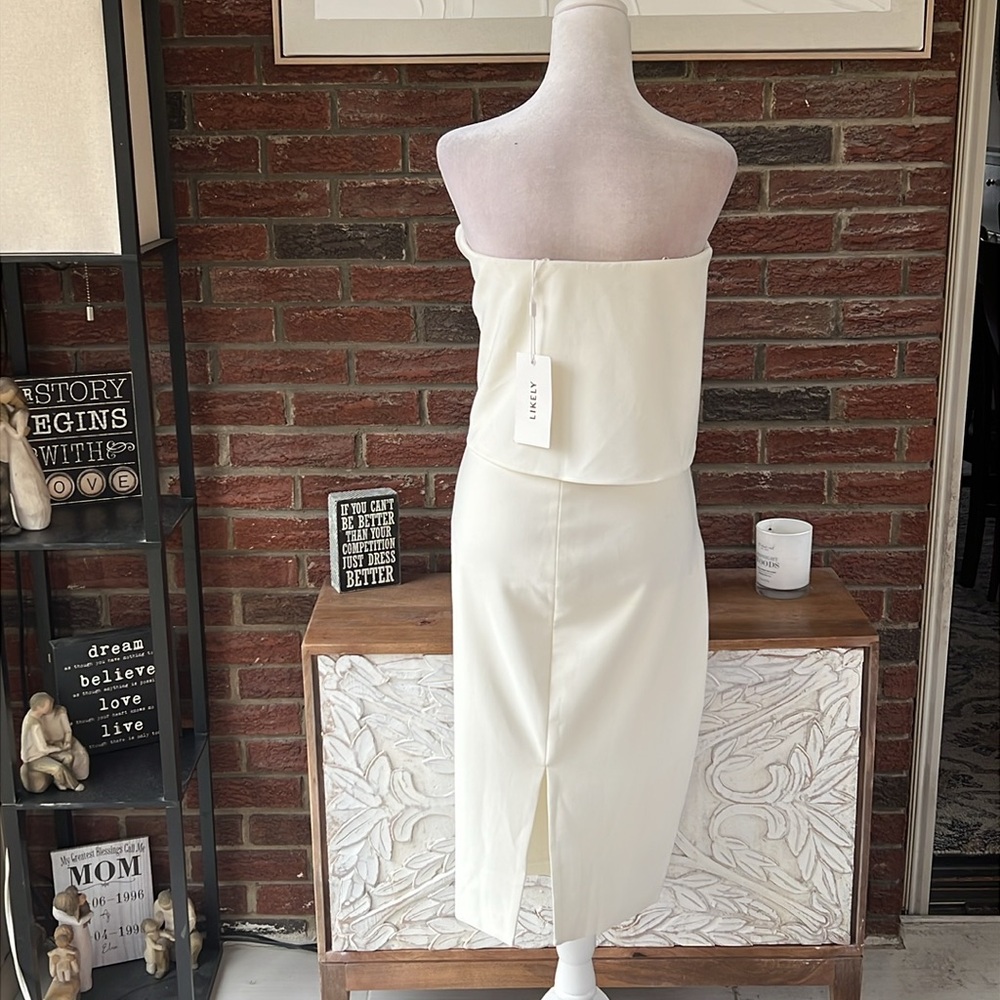 Likely Driggs Strapless Midi Dress Size 00 NWT - Picture 7 of 8